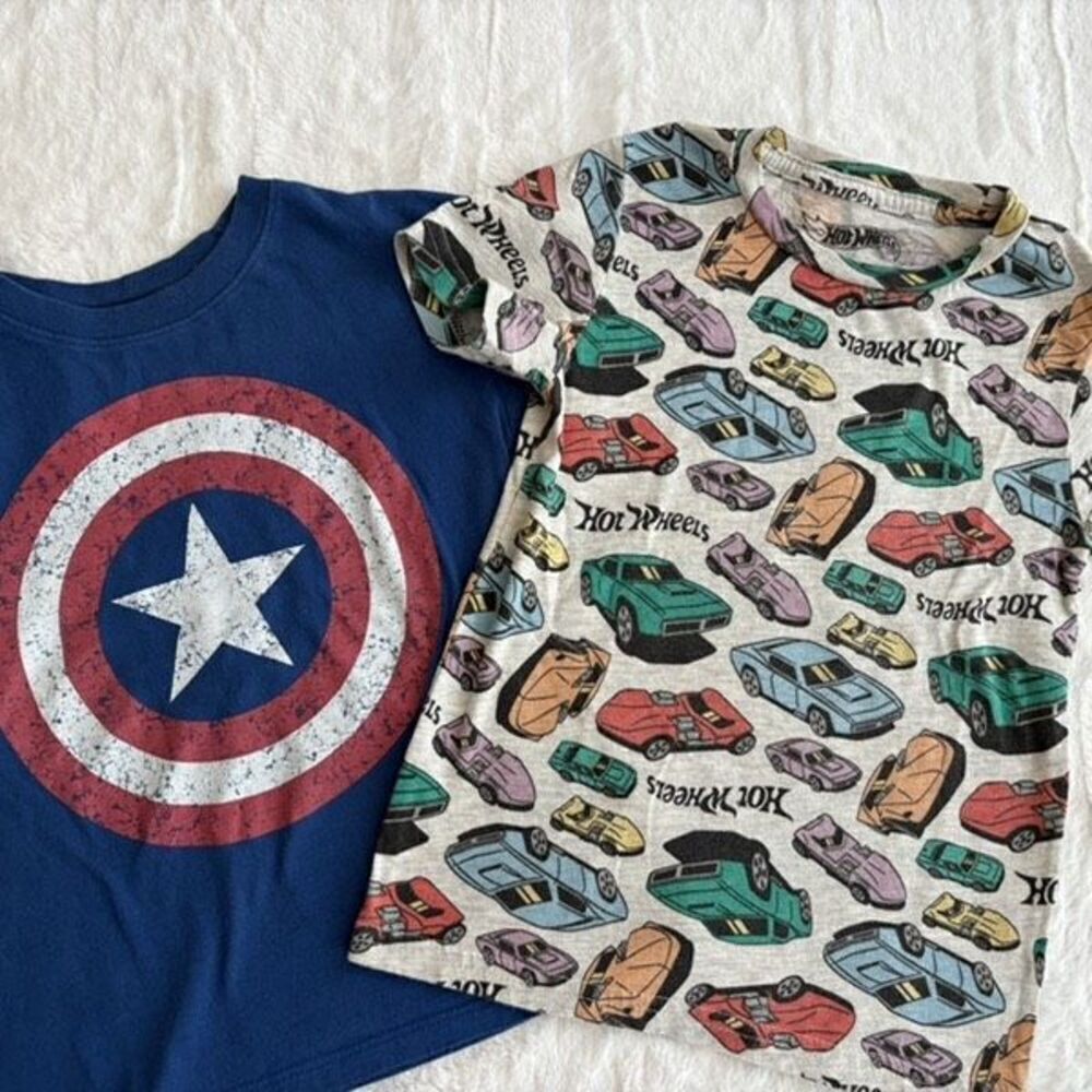 Captain America - Hot Wheels 5T Short Sleeve Shirts